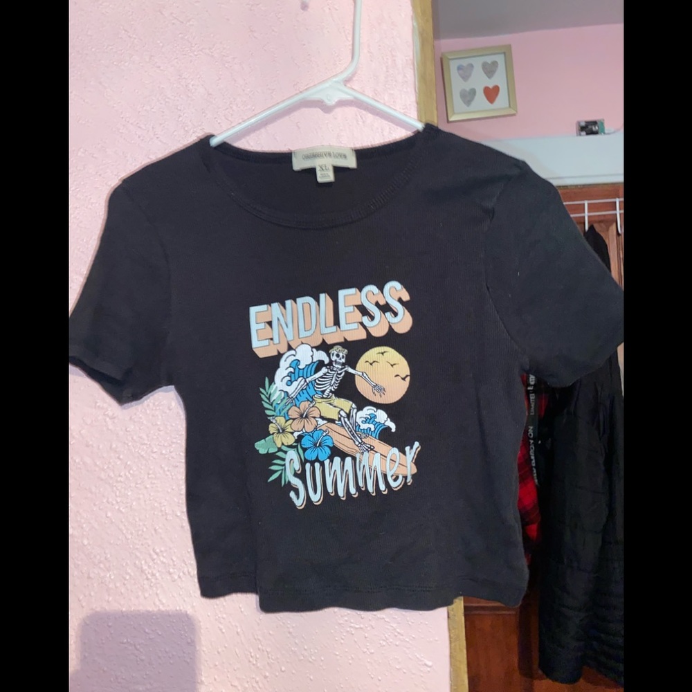 Graphic crop top